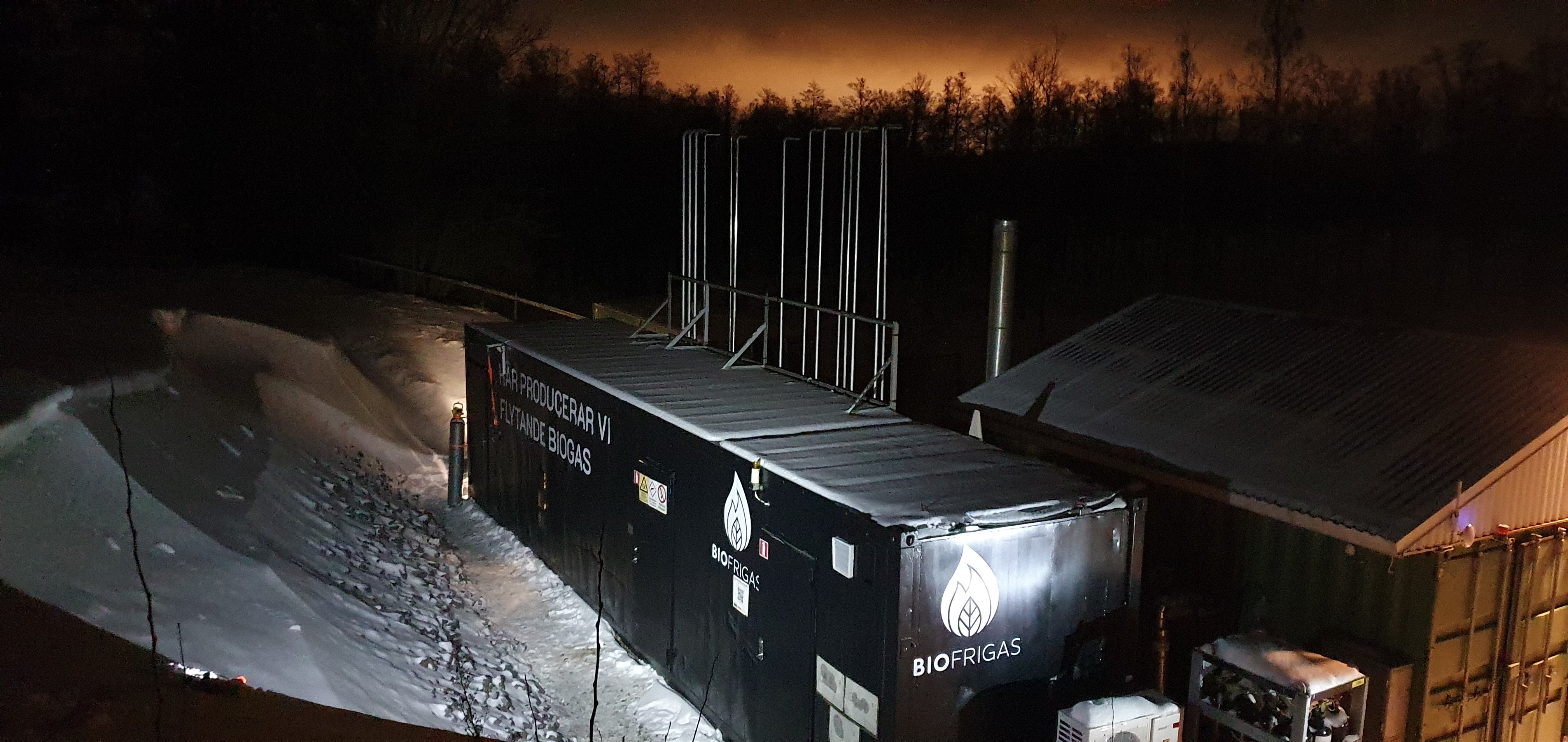 Biofrigas anläggning provtappad av Arlas mjölkbil